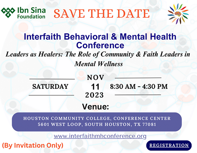 Copy of Interfith Behavioral & Menttal Health Conference- Save the Date (1)-1